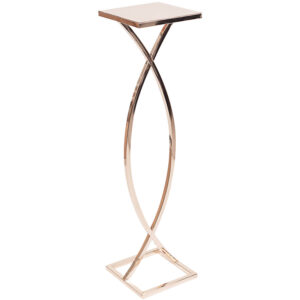 Stojak metalowy postument złoty "łezka" 80 cm