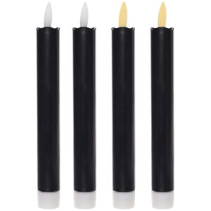 Świeczki ledowe czarne 18.5 cm zestaw 10 szt