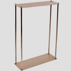 Stelaż/stojak metalowy złoty prostokątny 80x60x20