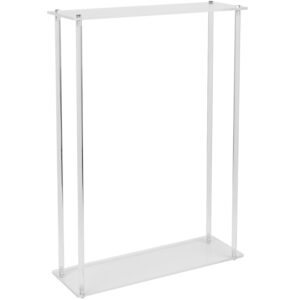 Stelaż/stojak akrylowy transparentny prostokątny 80x60x20