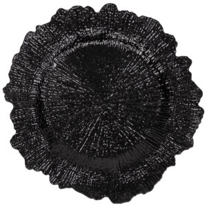 Podtalerz plastikowy CZARNY liść 33 cm