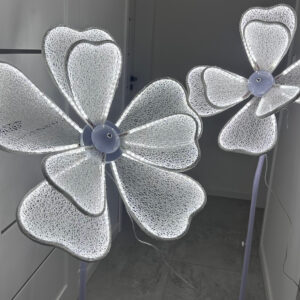 Zestaw kwiatów led 4 szt barwa światła zimna