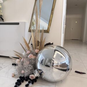 Kula dmuchana giga PVC SREBRNA 150 cm XXL