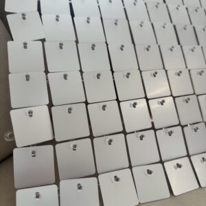 Panel cekinowy 30 x 30 jasno srebrny matowy