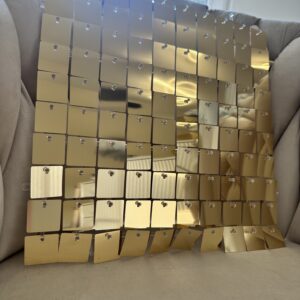 Panel cekinowy 30 x 30 złoty klasyczy błyszczący