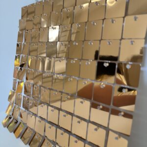Panel cekinowy 30 x 30 różowe złoto błyszczący