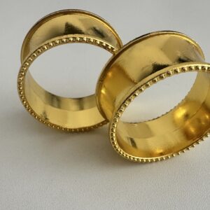 Ring/obrączka na serwetę złota obrączka