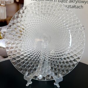 Podtalerz PLASTIKOWY transparentny 33 cm „ŁUSKA”