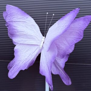 Motyl papierowy FIOLETOWY/PURPUROWY 50 cm